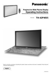 Manual Panasonic TH-42PWD5BX Plasma Television