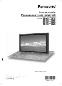 Priručnik Panasonic TH-50PF11EK Plazma televizor