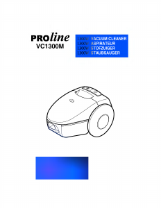 Bedienungsanleitung Proline VC1300M Staubsauger