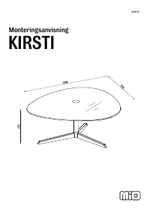 كتيب طاولة قهوة Kirsti Mio