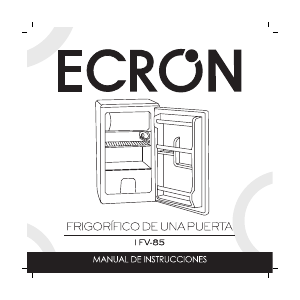 Manual de uso Ecron 1FV 85 Refrigerador