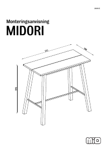 Manual Mio Midori Bar Table