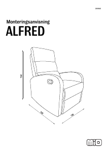 كتيب مقعد ذو مسند Alfred Mio