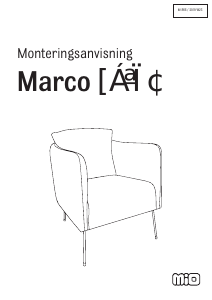 사용 설명서 Mio Marco 팔걸이 의자