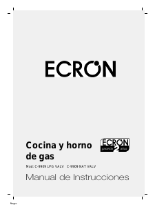 Manual de uso Ecron C9909LPG Cocina