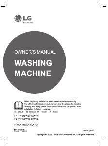 Manual LG F14WM9TS2 Washing Machine