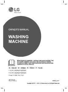 Manual LG F14WM9TT2 Washing Machine