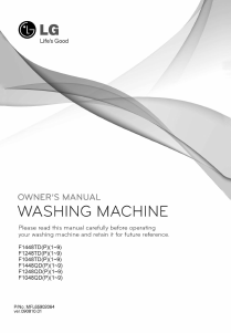 Manual LG F1448QDP1 Washing Machine