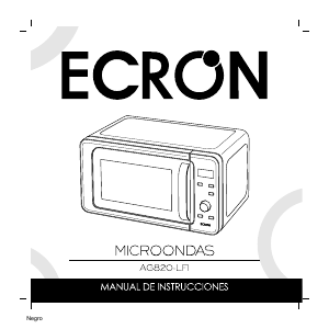 Manual de uso Ecron AG820LFI Microondas