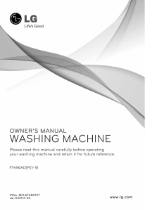 Manual LG F1496ADP3 Washing Machine