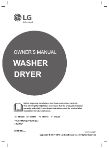 Manual LG F14WD84TN2 Washer-Dryer