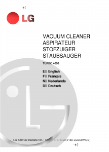Manual LG V-2620TE Vacuum Cleaner
