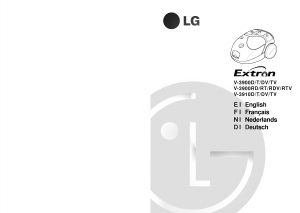 Manual LG V-3900TV Extron Vacuum Cleaner