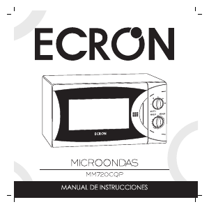 Manual de uso Ecron MM720CQP Microondas