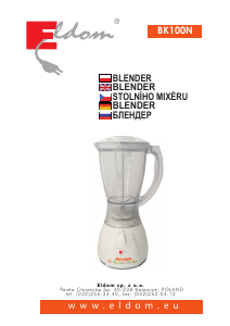 Instrukcja Eldom BK100N Blender