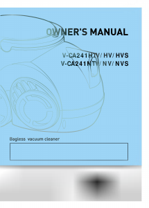 Manual LG V-CA241HVS Vacuum Cleaner