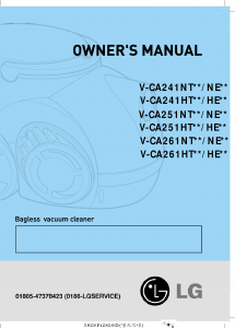 Handleiding LG V-CA261NTB Stofzuiger