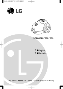 Handleiding LG V-CP243RDB Stofzuiger