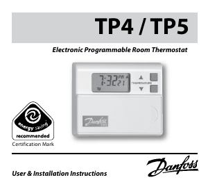 Bedienungsanleitung Danfoss TP5 Thermostat