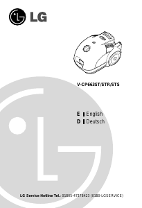 Handleiding LG V-CP663STR Stofzuiger
