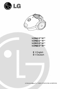 Bedienungsanleitung LG V-CP983STC Staubsauger