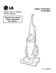 Manual LG V-UP861NB Vacuum Cleaner