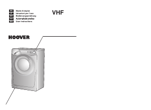 Manuale Hoover VHF 614-89S Lavatrice