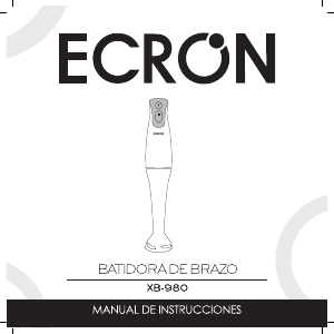 Manual de uso Ecron XB980 Batidora de mano