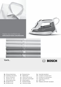 Manual de uso Bosch TDA753122T Plancha