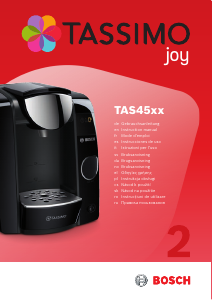 Manuale Bosch TAS4502NGB Tassimo Joy Macchina da caffè