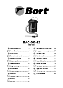 Manual de uso Bort BAC-500-22 Aspirador