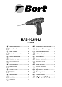 Bruksanvisning Bort BAB-10.8N-Li Borrskruvdragare