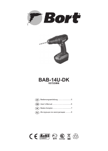 Mode d’emploi Bort BAB-14U-DK Perceuse visseuse