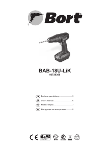 Manual Bort BAB-18U-LiK Drill-Driver