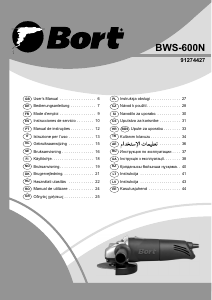 Instrukcja Bort BWS-600N Szlifierka kątowa