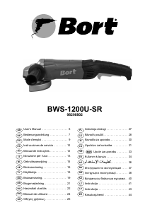 Manuál Bort BWS-1200U-SR Úhlová bruska