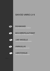 Bedienungsanleitung Saivod LV 6 Vario Geschirrspüler