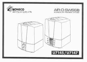 Bedienungsanleitung Boneco U7147 Luftbefeuchter