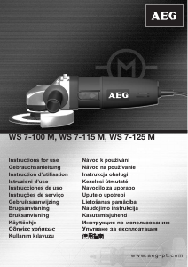 Bruksanvisning AEG WS 7-100 M Vinkelslip