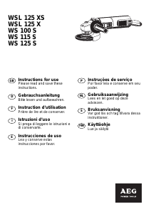 Mode d’emploi AEG WS 115 S Meuleuse angulaire