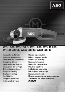 Návod AEG WSA 230 S Uhlová brúska