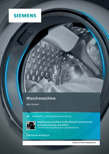 Bedienungsanleitung Siemens WM14VM40 Waschmaschine