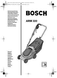 Manual Bosch ARM 320 Corta-relvas