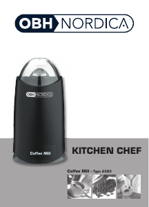 Bruksanvisning OBH Nordica 2393 Kitchen Chef Kaffekvern