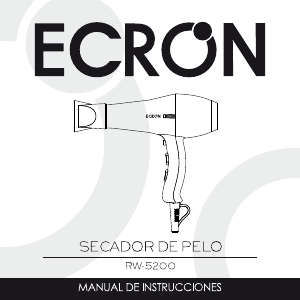 Manual de uso Ecron RW5200 Secador de pelo