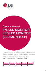 Manual LG 27MP38VQ-B LED Monitor
