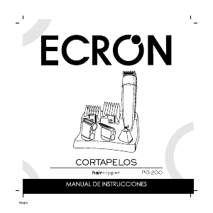 Manual de uso Ecron PG200 Cortapelos