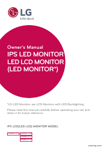 Handleiding LG 22MB37PU-W LED monitor