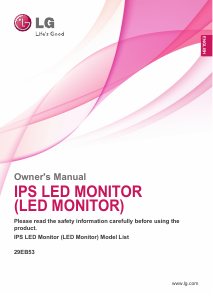 Manual LG 29EB53-B LED Monitor