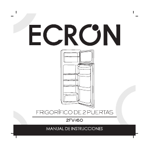 Manual de uso Ecron 2FV 160 Frigorífico combinado